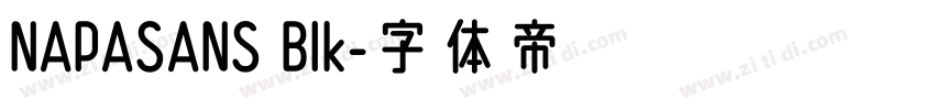 NAPASANS BIk字体转换